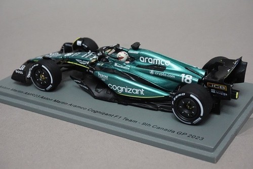 1:43 Spark S8598 Aston Martin AMR23 Aramco Cognizant GP de Canadá 2023 #18 - Imagen 2 de 8
