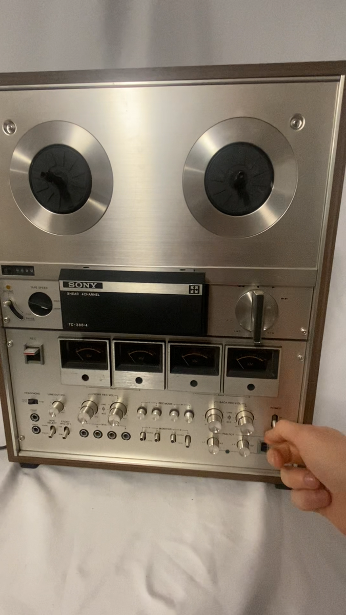 Sony 3 Head TC-388-4 Reel Tape Recorder 4 Track Recorder Partially