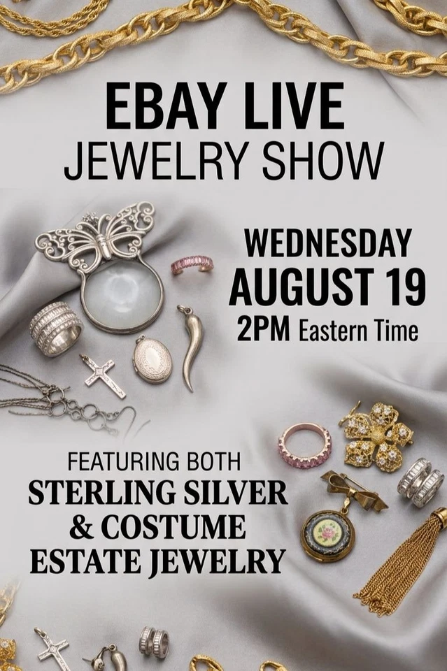 ESTATE FINDS! Vintage Sterling Silver & Costume Jewelry Live!