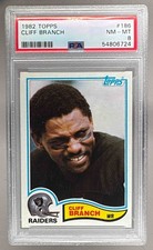 54806724 Cliff Branch 1982 Topps #186 PSA 8