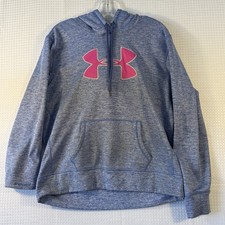 under armour Blue L Women s Storm Hoodie Pullover With Logos Pockets Jacket