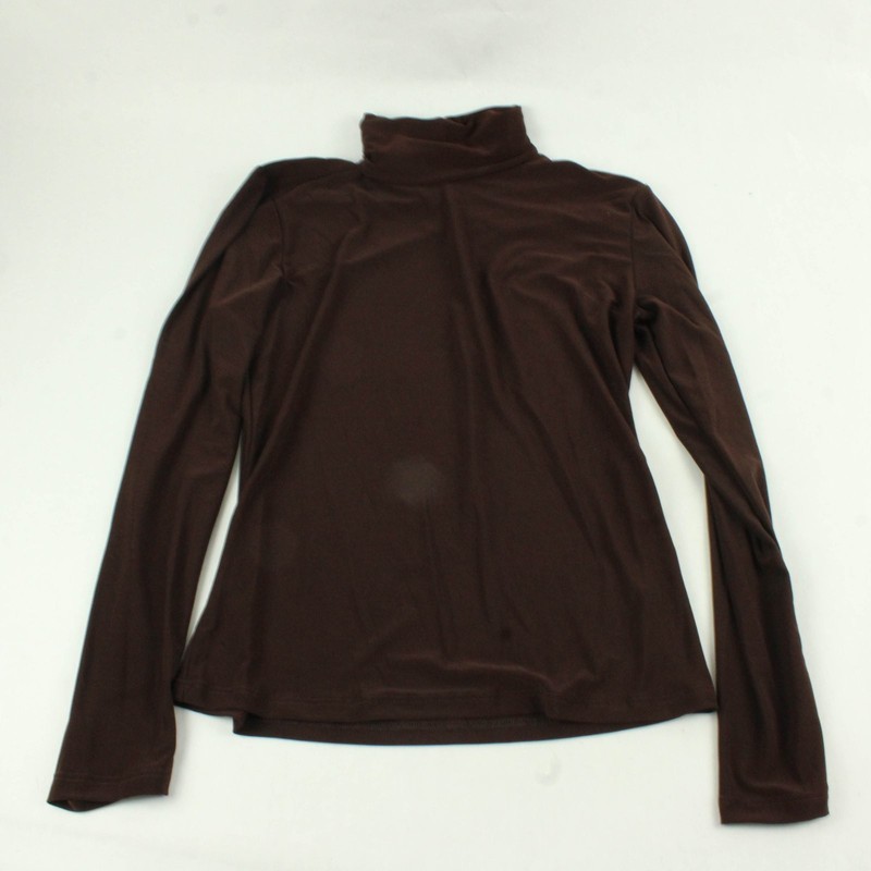 Susan Lawrence Dark Brown Turtleneck Women's Medium