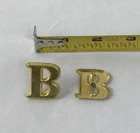 Hat Brass - 1 Inch Company Letter "B"