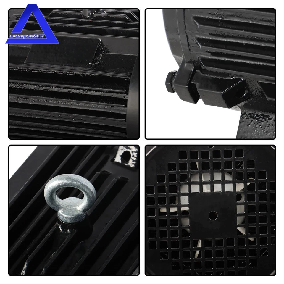 Electric Motor 5 HP 3 Phase 1800 RPM 184T Frame TEFC 230/460 Volt Severe Duty - Image 4 of 4