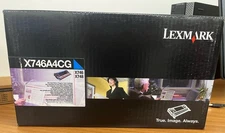 Genuine Lexmark X746A4CG Cyan Toner Cartridge, Government Compliant, OEM