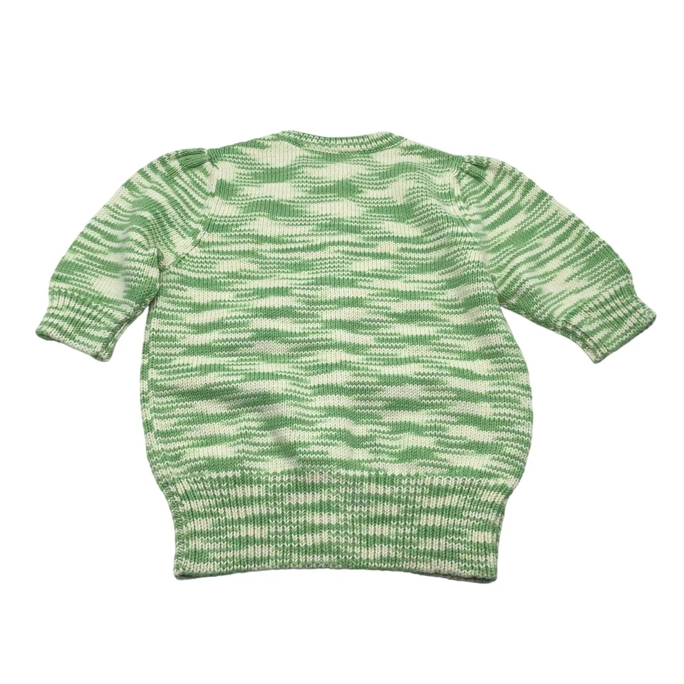 Misha & Puff Girls Short Sleeve Ellie Cardigan Sweater Peapod Green 8-9 Years - Image 2 of 3