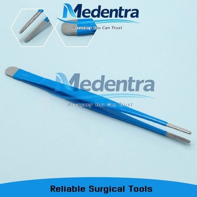 OR Grade Leep Dressing Tissue Forceps Serrated 8'' Insulated OB Gyno Instruments