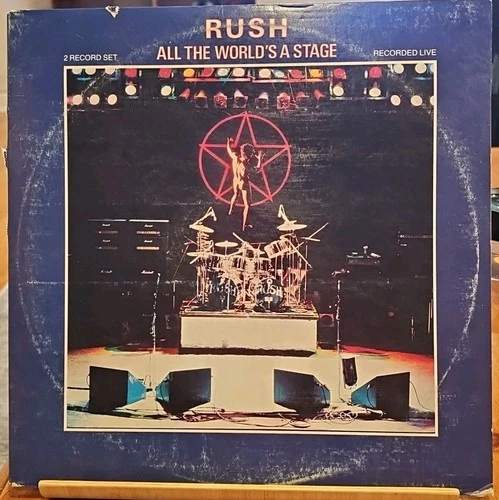 RUSH All The World’s A Stage Vinyl 2LP Gatefold Mercury 422 822 5521 AS Vinyl EX