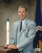 RARE Jim Lovell Autographed Signed APOLLO 13 Astronaut 8x10 Photo Beckett BAS