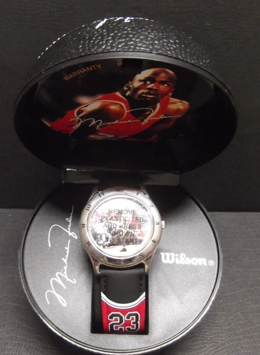 Michael Jordan Watch Wilson Chicago Bulls New in box Vintage collectible Avon