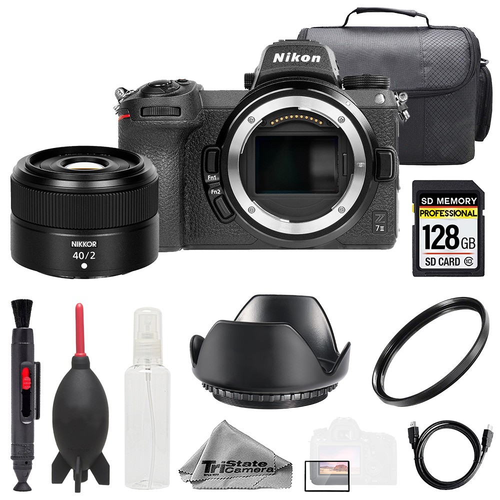 Nikon Z 7II + NIKKOR Z 40mm f/2 Lens +128GB+ Bag+ UV Filter- Basic