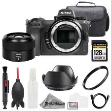 Nikon Z 7II NIKKOR Z 40mm f/2 Lens 128GB Bag UV Filter- Basic Kit