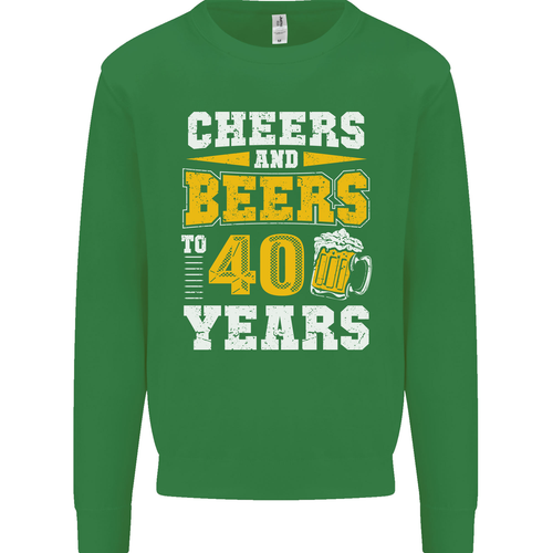 40th Birthday 40 Year Old Funny Alcohol Mens Sweatshirt Jumper - Picture 12 of 31