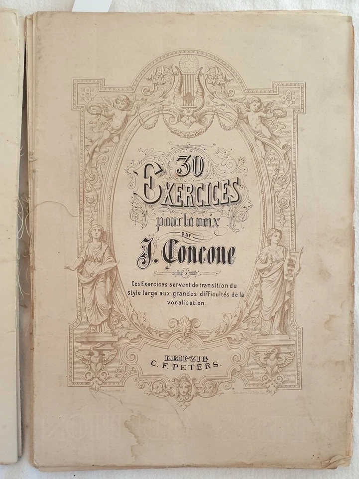 Giuseppe Concone Lecons De Chant Canto Exercice Voix Basse Soprano 5 Volumes - Photo 3/4