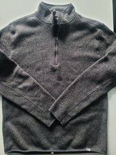 MENS KARRIMOR 1/4ZIP FLEECE LARGE CHARCOAL