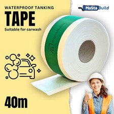 Waterproof Tanking Tape Shower Wetroom Kitchen Carwash Lab Under Tiles Seal 40m