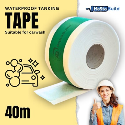 Wasserdichtes Tankband Dusche Feuchtraum Küche Waschanlage Labor unter Fliesen Dichtung 40m