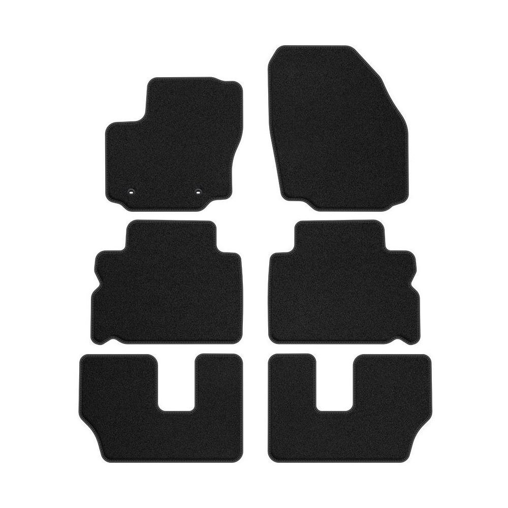 Tapis de sol velours premium cuir rouge Ford S-MAX I 2006-2015 élégance sur mesure