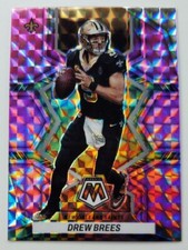 2022 Panini Mosaic Drew Brees New Orleans Saints Pink Camo Prizm #144