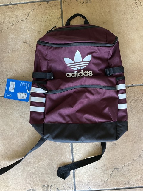 maroon adidas backpack