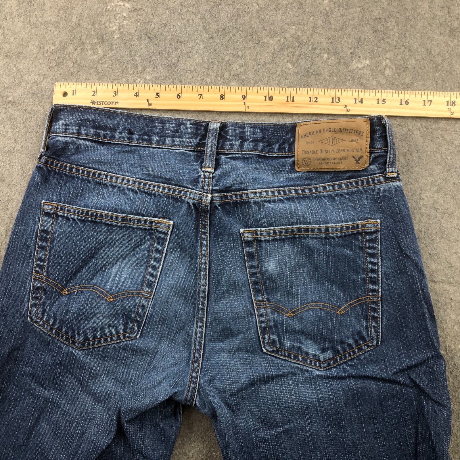 American Eagle Jeans Men 30x30 Original Straight Medium Wash Made To