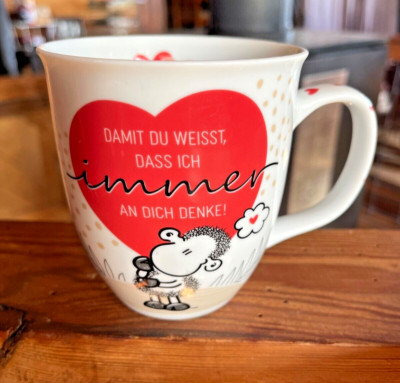 German Coffee Mug: Damit Du Weisse, Dass Ich Immer An Dich Denke!