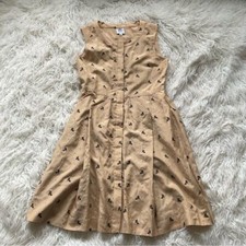 Alice Roi Floral Embroidered Pleated Fit & Flare Dress