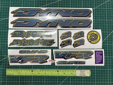 97 Dyno VFR sticker decals on chrome