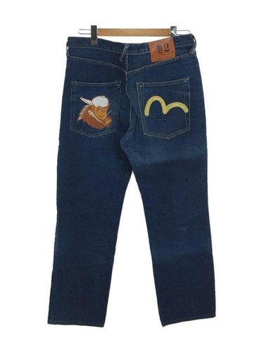 EVISU Jeans Denim Pants Indigo Cotton 