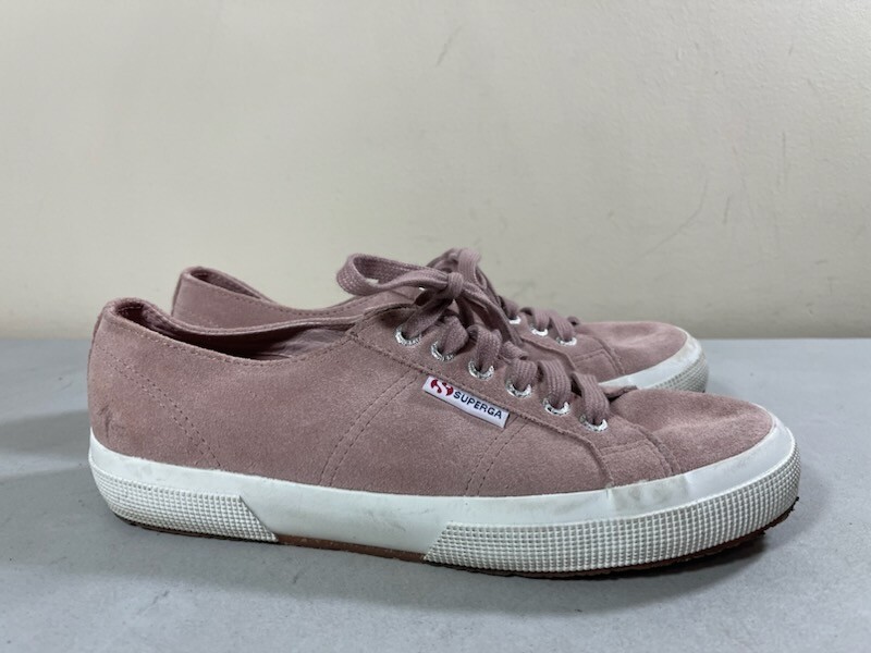 SUPERGA WOMEN'S BLACK SPARKLY LACE UP HI TOP SNEAKERS SIZE