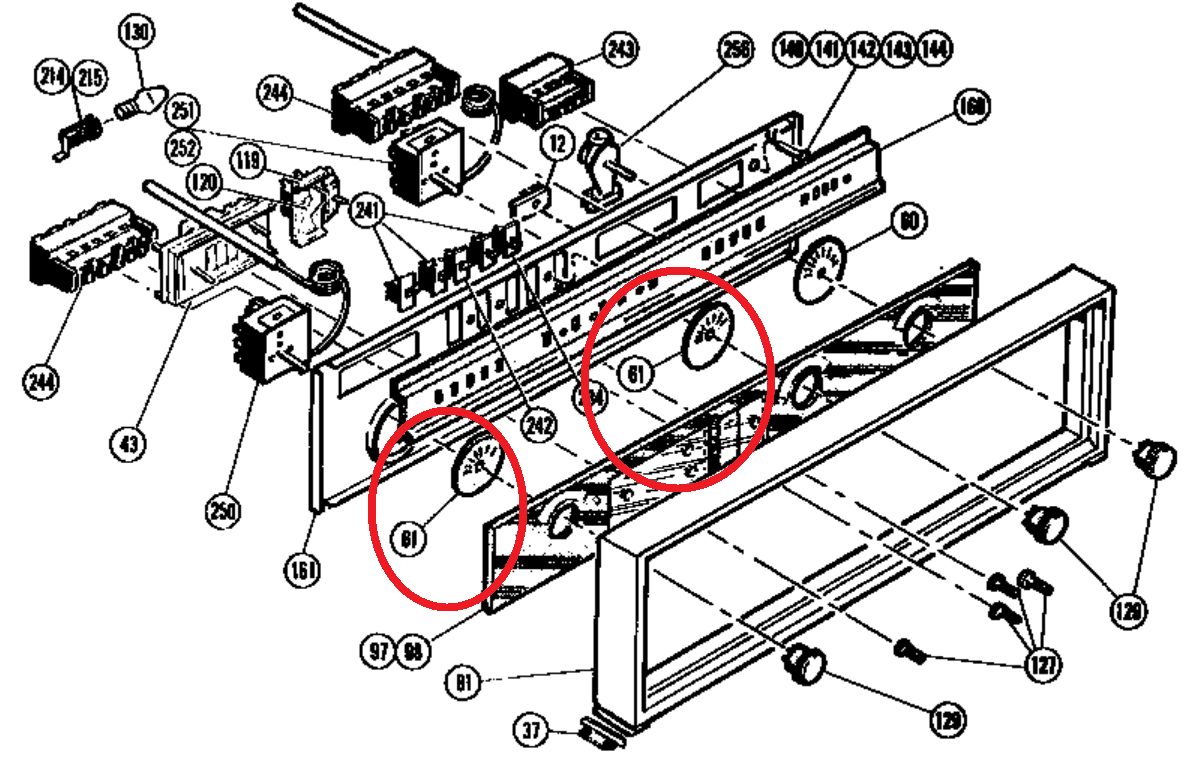Genuine THERMADOR BuiltIn Oven, Thermostat Dial 1429559 eBay