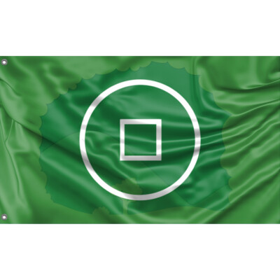 Avatar inspiriert Erde Nation Flagge II einzigartiges Design, 3x5 Fuß/90x150 cm, hergestellt in der EU
