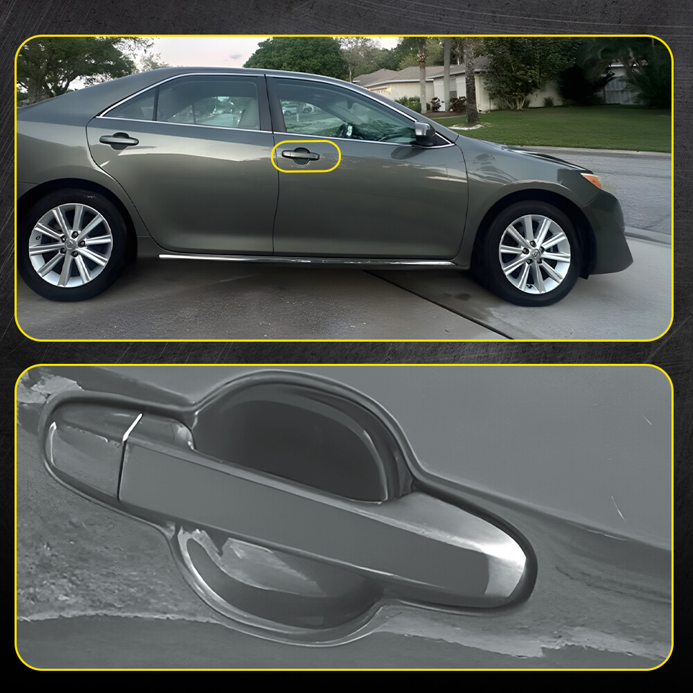 Front Outside Door Handle Magnetic Gray Metallic Code 1G3 For 12