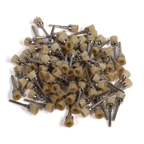 Dental Nylon Latch Polishing Polisher Prophy Brush point/flat/bowl Teeth Brush - Picture 10 of 16