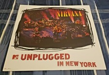 NIRVANA-UNPLUGGED IN NEW YORK-1994 GEFFEN RECORDS / MCA / MTV-24” X 24” POSTER