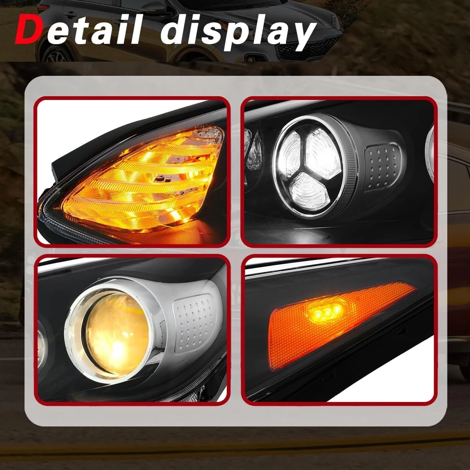 Conjunto de faros proyectores izquierda + derecha para Kia Sportage 2017-2022 Foto 4 de 4