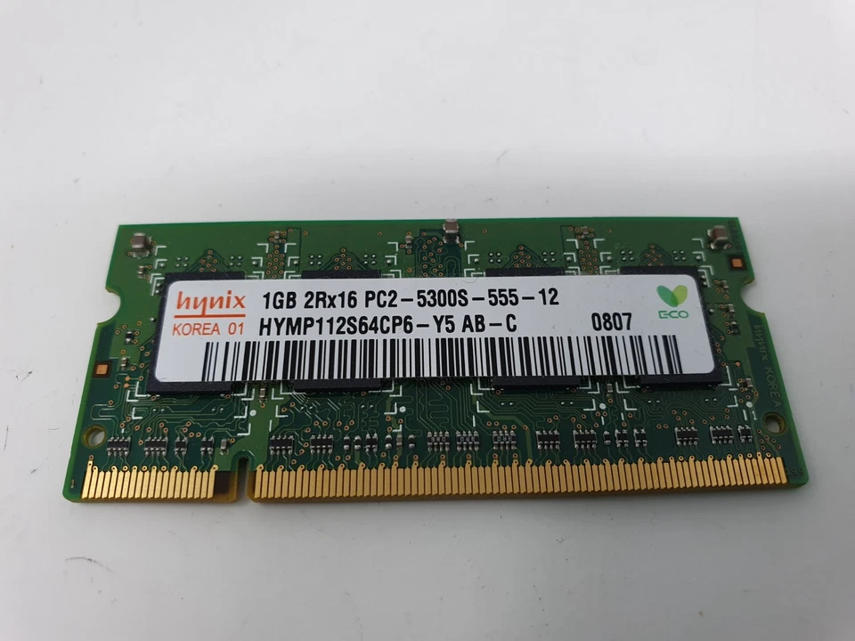Sony PCG-5K2M RAM Memory 1GB DDR2 PC2-5300S hynix HYMP112S64CP6-Y5 AB-C - Image 3 of 4