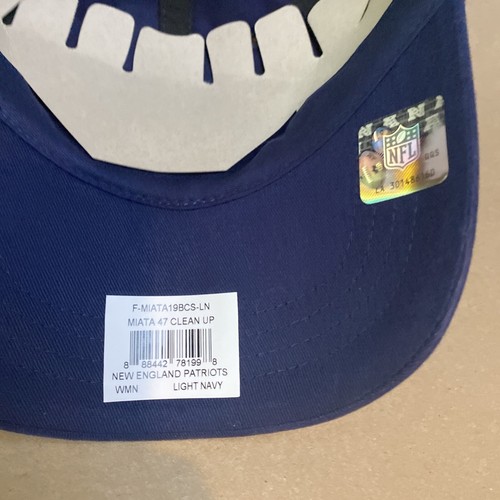 '47 New England Patriots Clean Up Women's Miata Light Navy Adjustable Strap Hat - Picture 5 of 7