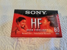 3x SONY HF HIGH FIDELITY BLANK CASSETTE TAPES 3 , 60 MIN, SEALED AND NEW