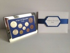 80th Birthday Gift - A Superb 1946 Silver Framed Coin Year Set - Gift Boxed