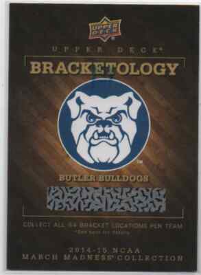 2014-15 Upper Deck March Madness Collection Bracketology Butler