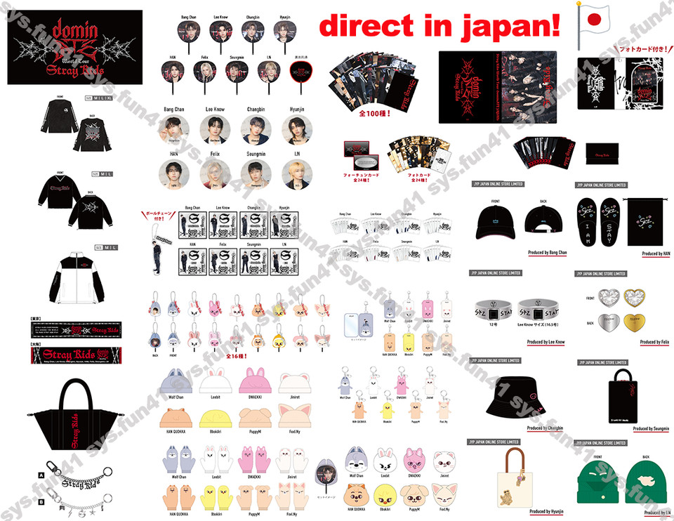 Stray Kids World Tour dominATE JAPAN Official goods direct in Japan