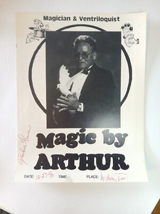 1990 Magic By Arthur Press Photo Promo Image Magician & Ventriloquist TN Dove