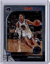 2019-20 Panini NBA Hoops Premium Stock JORDAN POOLE Rookie Card RC #223 Warriors