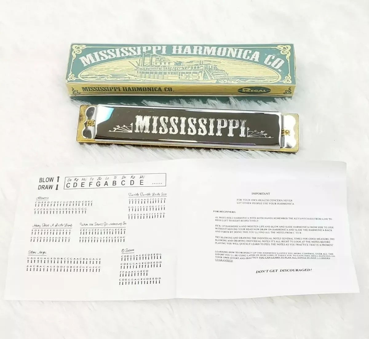 Harmonica engraved deals