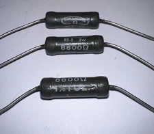 8600 OHM-5W-1% DALE RS-5 5WATT WIRE WOUND RESISTOR NEW LOT OF 3 BY DALEOHM