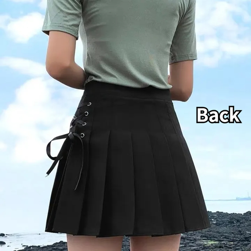 Mujeres Niña Falda Plisada Cintura Alta Línea A Mini Falda Preppy Linda Lolita JK Dama - Imagen 19 de 30
