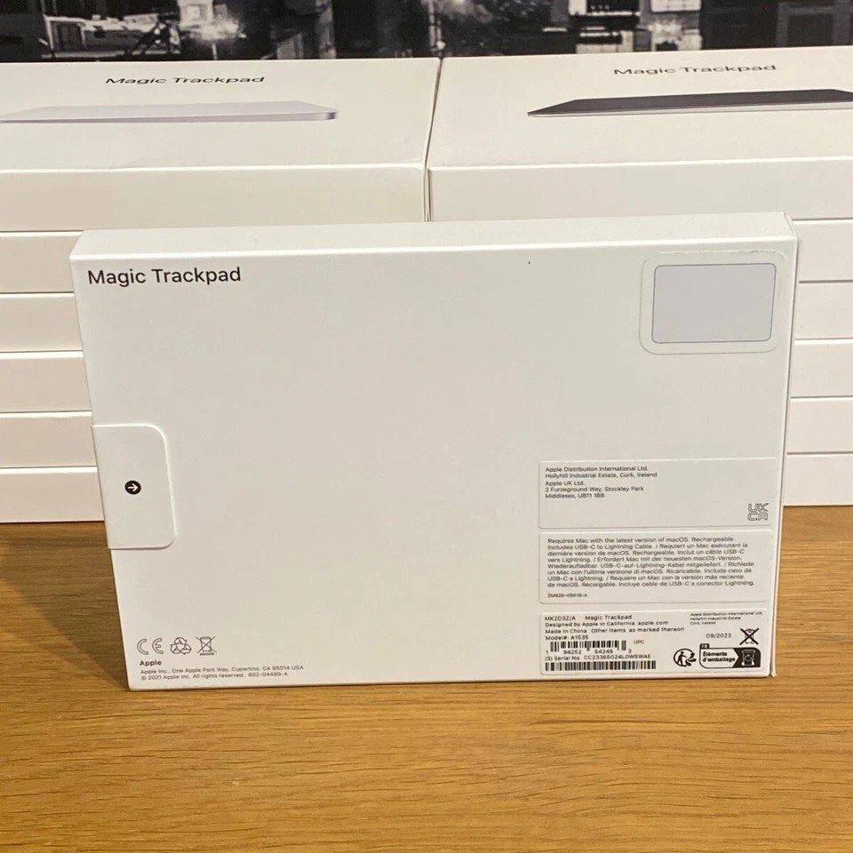 Apple Magic Trackpad White Silver Multi-Touch Surface Lightning Model Sealed - Image 3 of 4