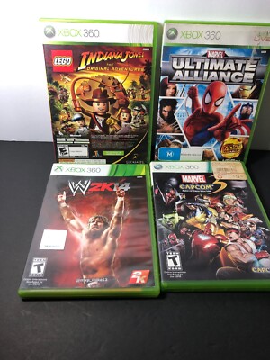Lots Of Xbox 360 Games: Marvel Vs Capcom, Lego Indiana Jones Etc...