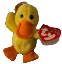 CHRISTMAS TY BEANIE BABIES QUACKERS the DUCK JINGLE BEANIES Ornament